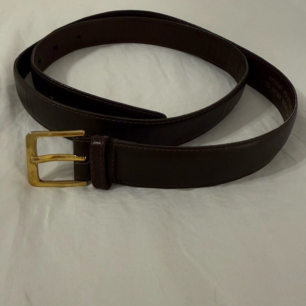 Yves Saint Laurent Vintage Women’s Brown Leather Belt